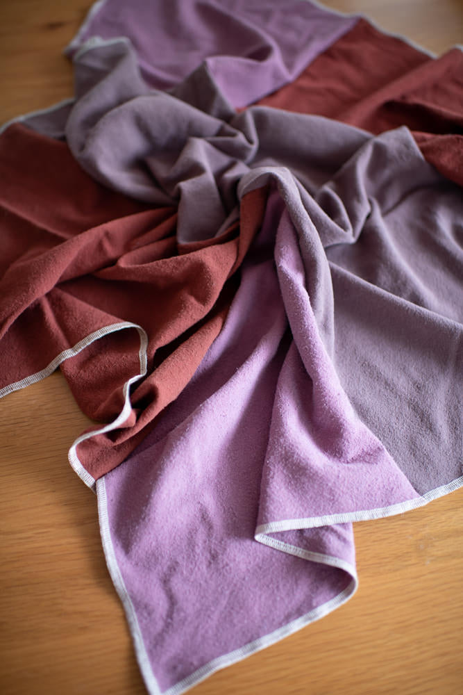 Raw Silk Patchwork Scarf