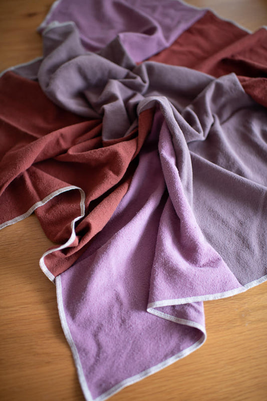 Raw Silk Patchwork Scarf