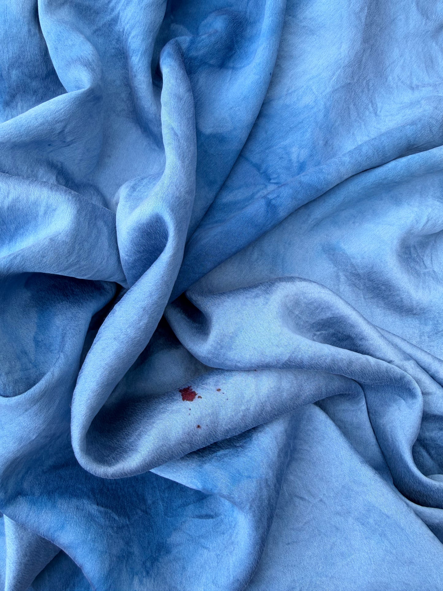 Indigo Cloud Silk Scarf
