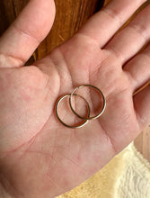 Load image into Gallery viewer, 14K Gold Fill Infinity Hoops
