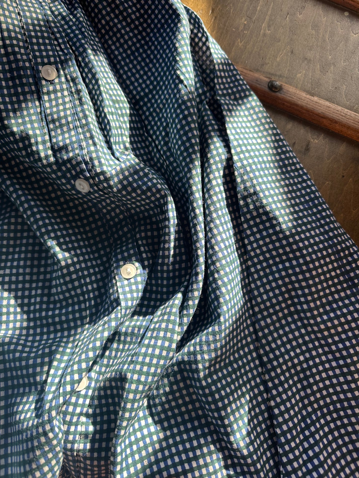 Cotton Button Up Puff Sleeve Dress