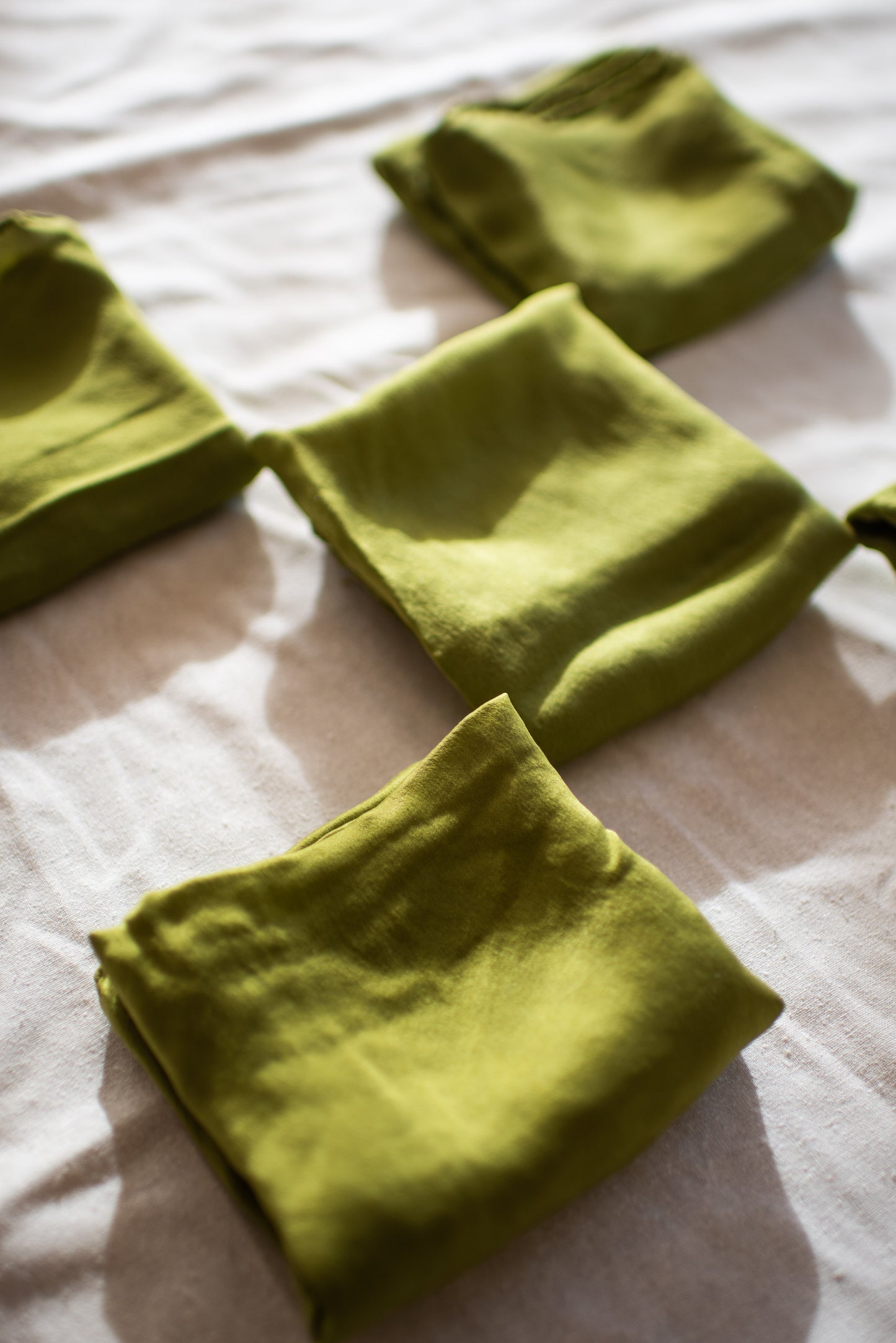 Mossy Bright Green Silk Scarf