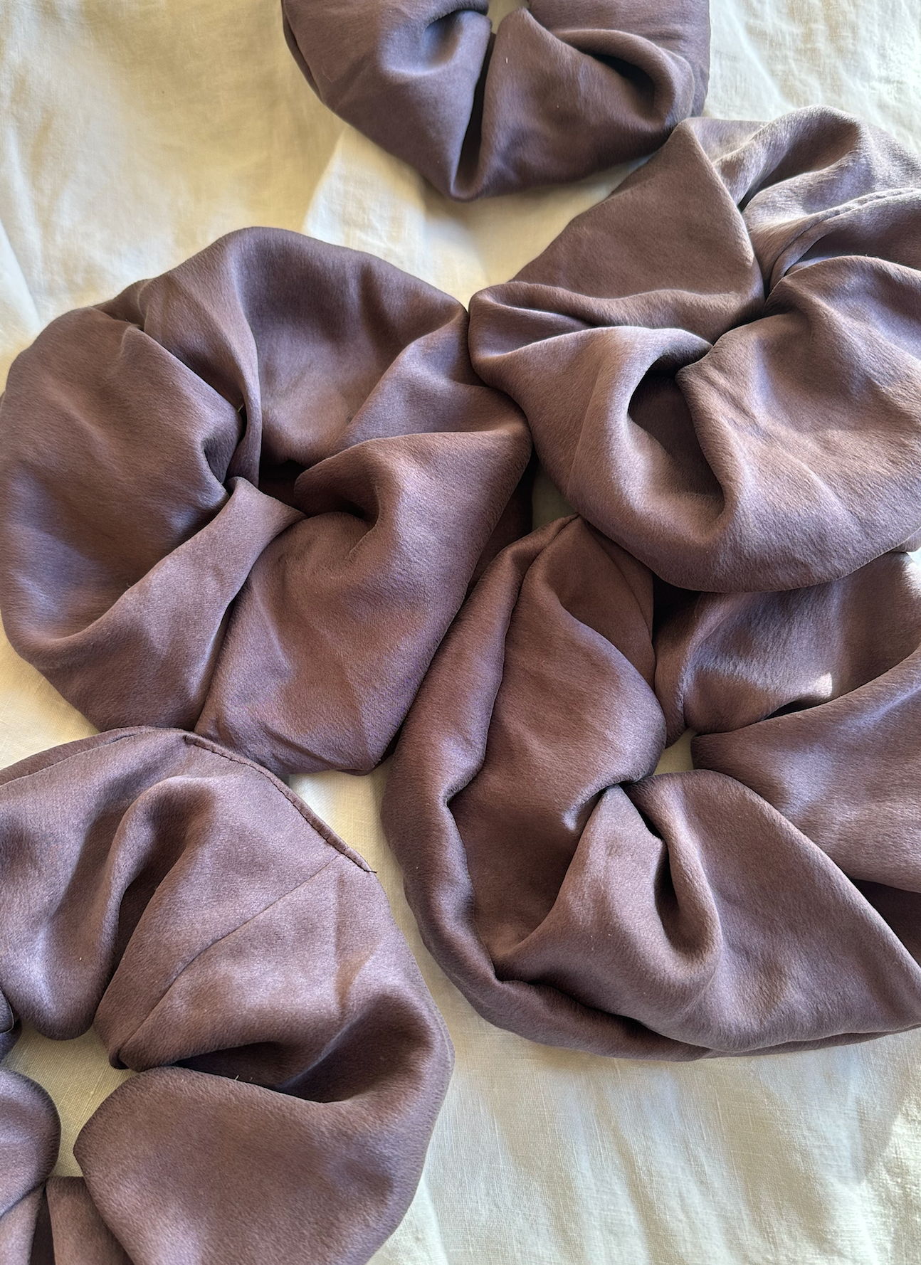 Signature Honeydove Silk Scrunchie
