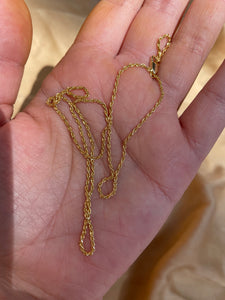 Dainty 18K Gold Fill Rope Chain