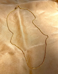 Dainty 18K Gold Fill Rope Chain