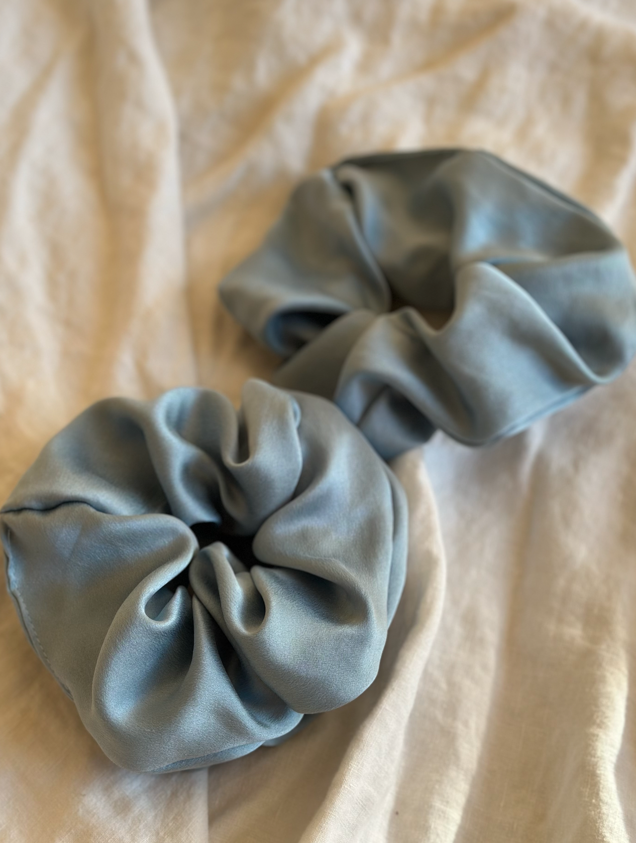 Signature Honeydove Silk Scrunchie