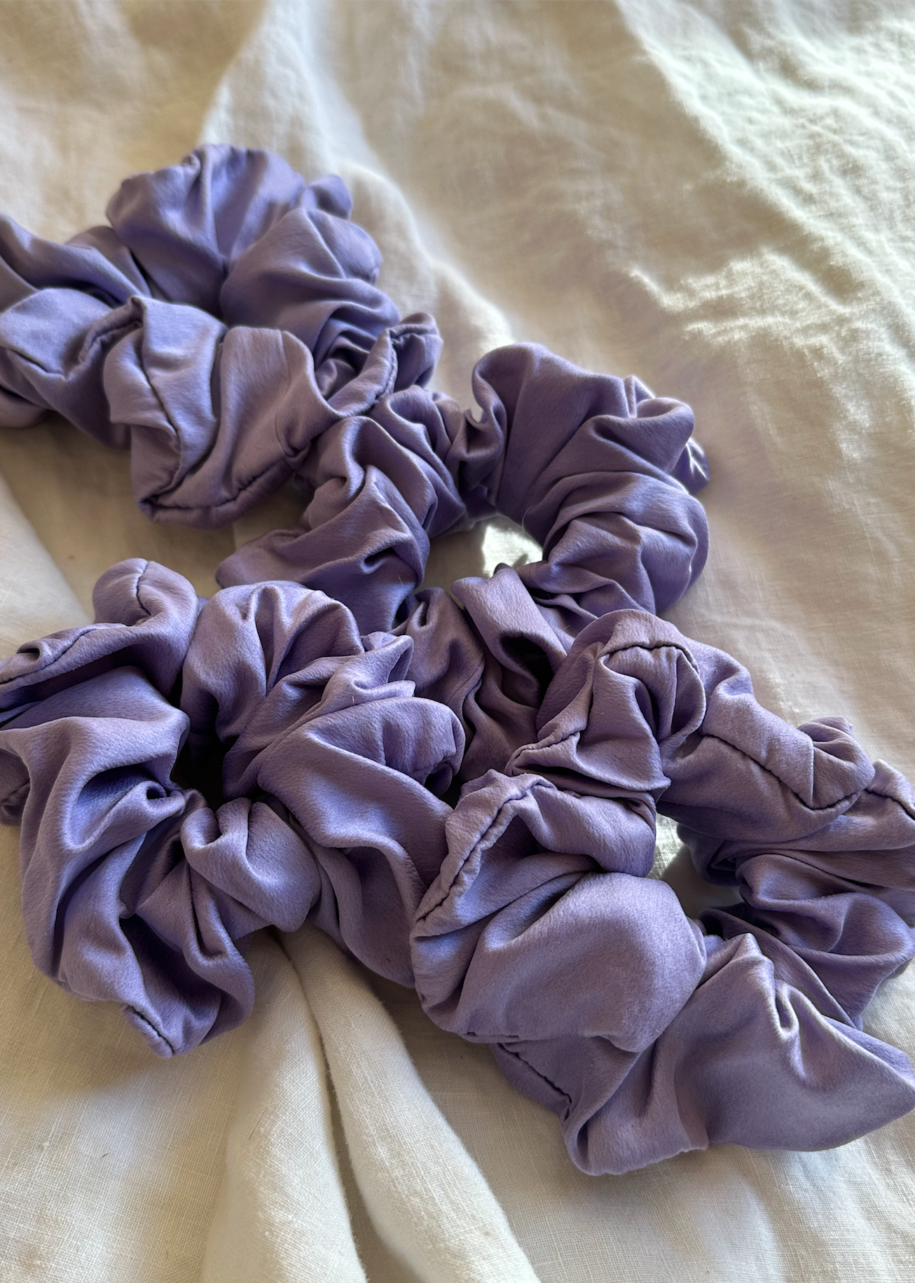 Signature Honeydove Silk Scrunchie
