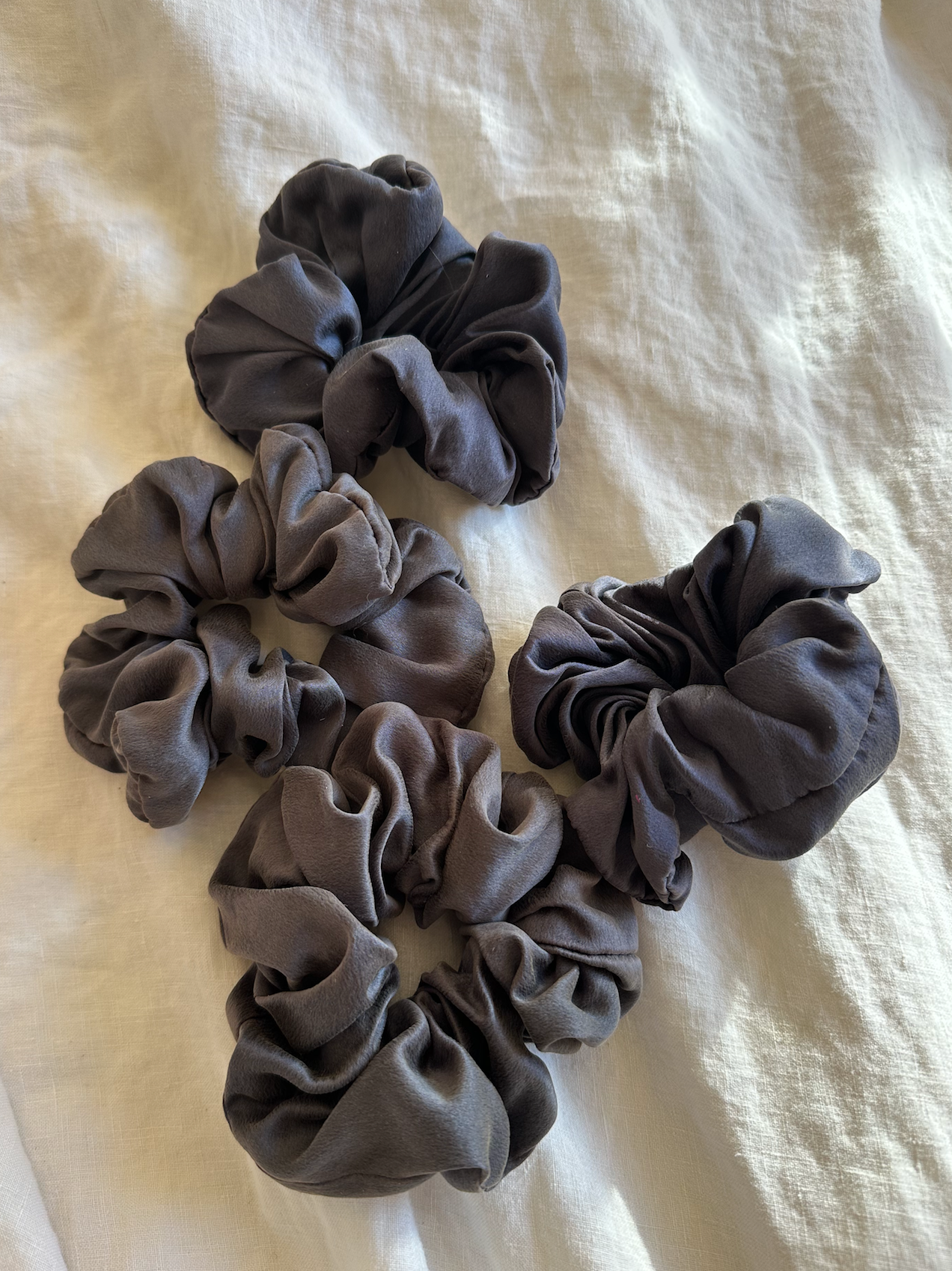 Signature Honeydove Silk Scrunchie