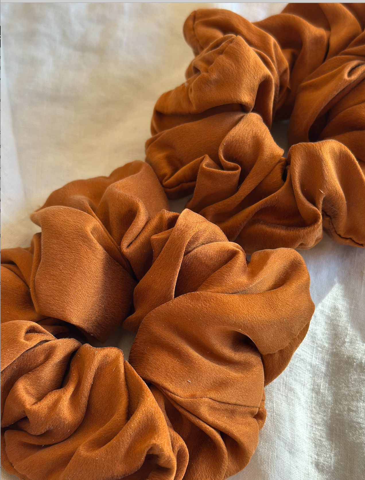 Signature Honeydove Silk Scrunchie
