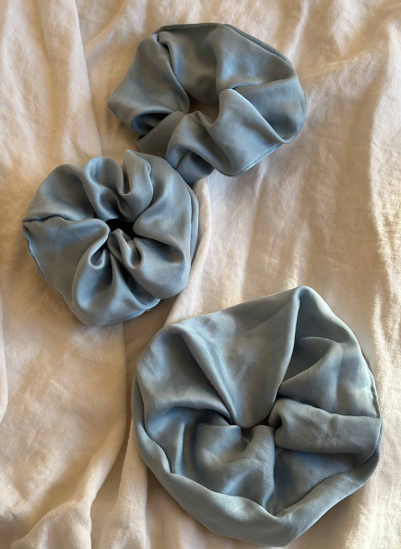 Signature Honeydove Silk Scrunchie