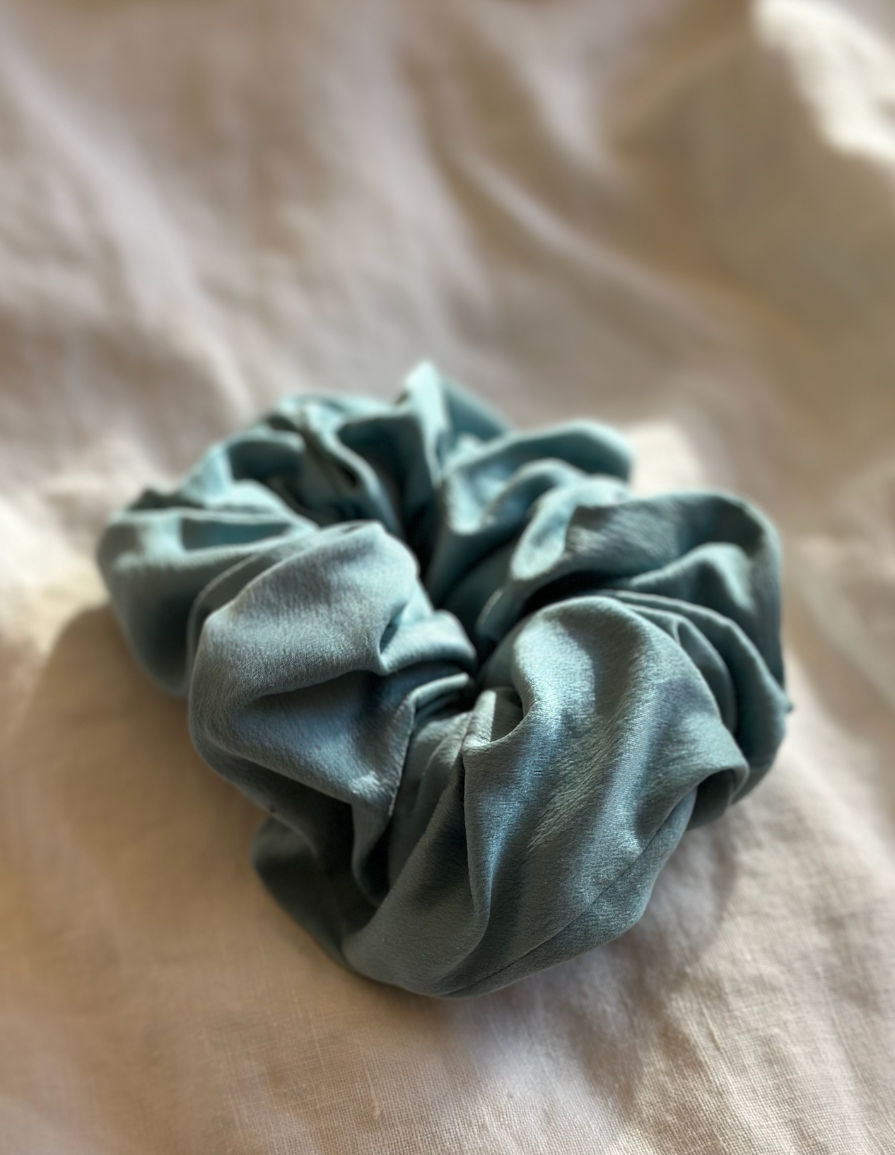 Signature Honeydove Silk Scrunchie