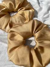 Load image into Gallery viewer, Signature Large Honeydove Charmeuse Silk Scrunchie
