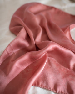 Desert Rose Pink Silk Scarves