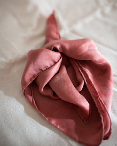 Desert Rose Pink Silk Scarves