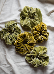Signature Honeydove Silk Velvet Scrunchies