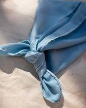 Load image into Gallery viewer, Pale Blue Indigo Silk Scarf
