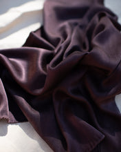 Load image into Gallery viewer, Earth Plum Silk Scarf
